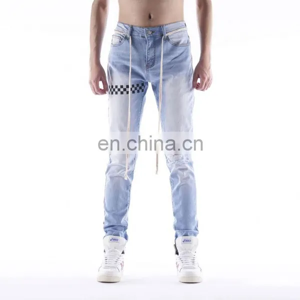 DiZNEW European Casual Wholesale Denim Men Plain Jeans photo-3