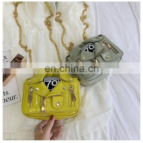 Girl Small Bag 2019 New Korean Fashion Chain Diagonal Bag Personality One-shoulder Small Square Bag photo-3