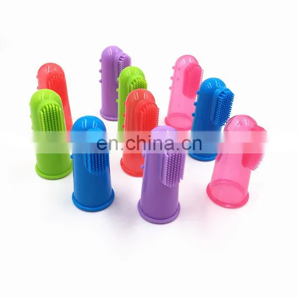 Dog Toothbrush Bite Toy Finger Teeth Cleaner Brush Hygiene Dogs Cleaning Toy Fingers Brush photo-2