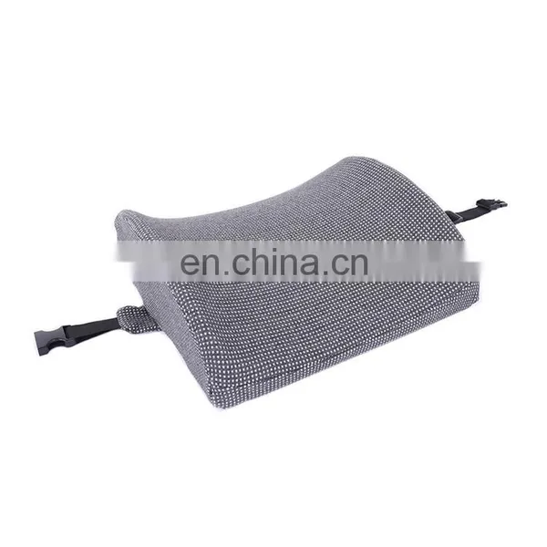 Hot Sale Grey Memory Pillows Soft Sleep Pillow Car Waist Cushion Memory Foam Pillow for Travel Sleeping photo-2
