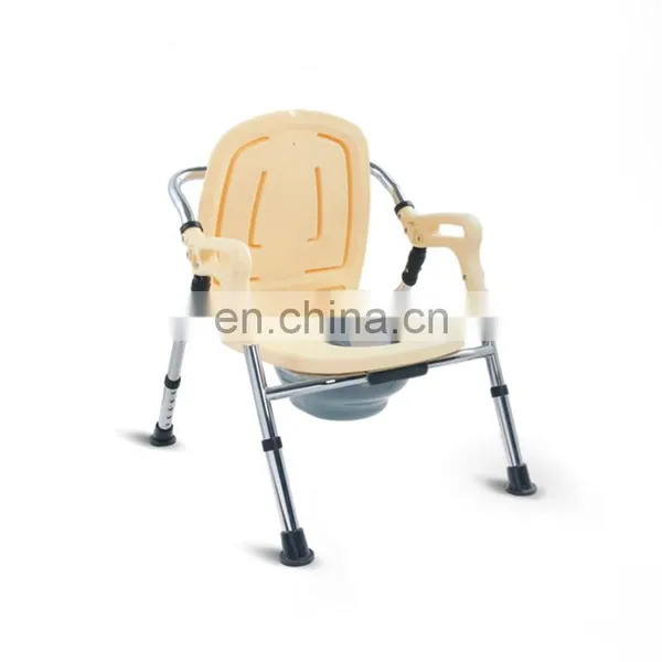 Foldable Commode Toilet Wheel Chair With Used in Hospital or Homecare photo-3