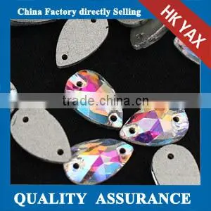 0415L Diamond Navette Oval Shapes Fashion Beautiful Beads Chatons Sew On Crystal Rhinestones With Holes photo-6