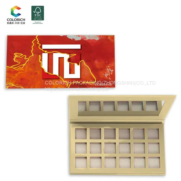 Wholesale Christmas Eyeshadow Palette Pigmented OEM ODM Magnetic Empty 9 Color Hole Packaging Box Eye Shadow Eyeshadow Palette