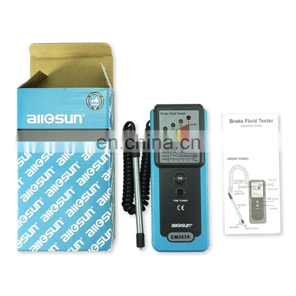 All-sun EM283A Auto Tester Car Brake Fluid Tester Handheld Truck LED 180 Degree Pucker Build In Buzzer photo-5