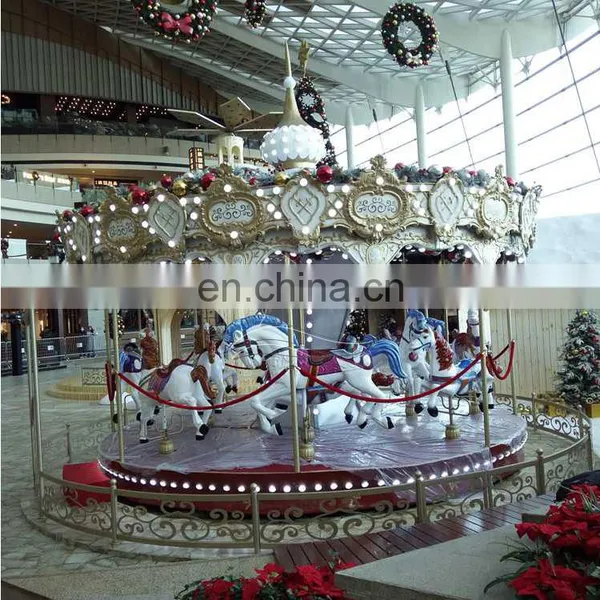 Outdoor Amusement Park Carousel Horse Amusement Machinery Equipment Carousel for Sale photo-3
