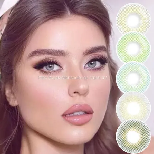 Super Natural Hidrocor 13 Colored Contact Lenses Green Eye Color Contact Lens Soft Eye Contact Lenses photo-2