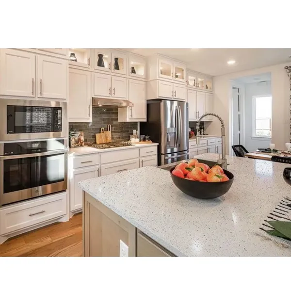 Code：1200，Calacatta Artificial Stone Quartz Slab Kitchen Countertops photo-3