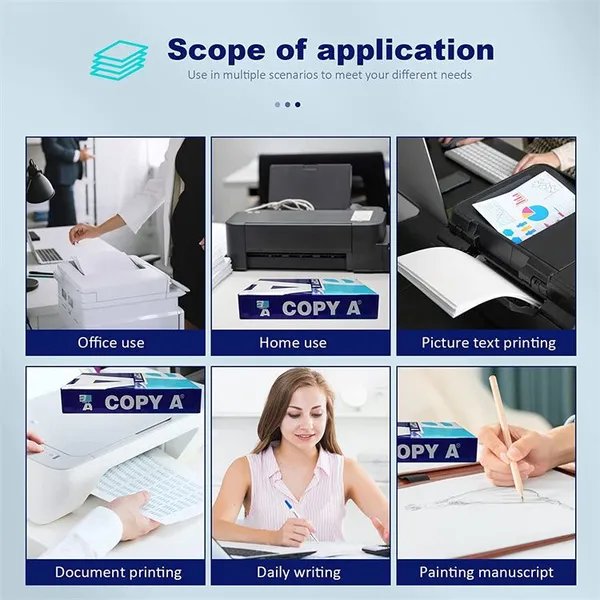 Wholesale 70 Gsm 80 Gsm Copy Paper Double A4 Stationery and Office Supplies for Sale MAIL+siri@sdzlzy.com photo-5