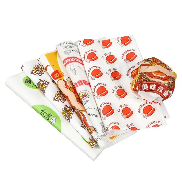 Chinese Factory Supply High Quality Grease-proof Hamburger Paper photo-3