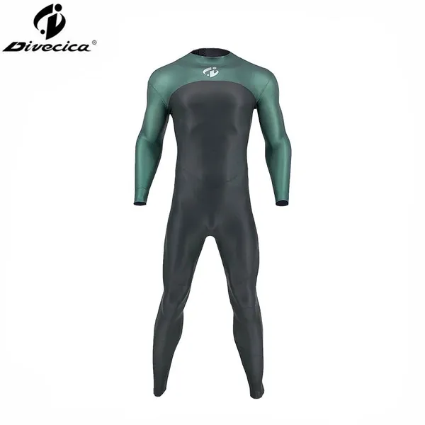 Triathlon Free Diving Wetsuit 2.5mm CR Glide Skin One Piece Fullsuit GBS Stitching