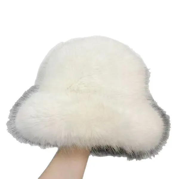 Faux Fox Fur Bucket Hat photo-4