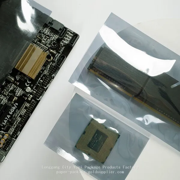 Silver Gray ESD Shielding Bag for PCB and Electronic Components, Customized Size photo-4