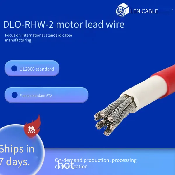 ul Certified - Dlo - Rhw - 2 Motor Lead Wire Original Manufacturer