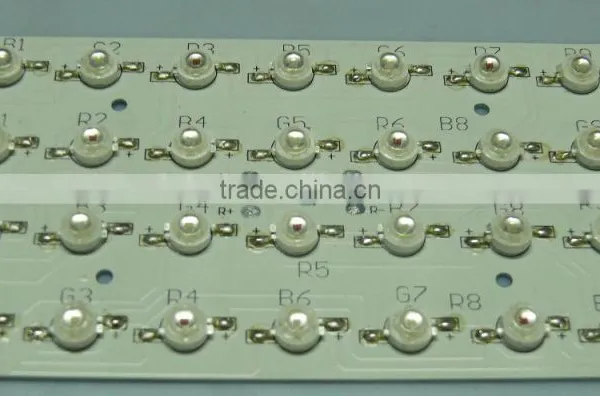 DC 12v 28W Aluminium PCB With 1W LED Diode Soldered
