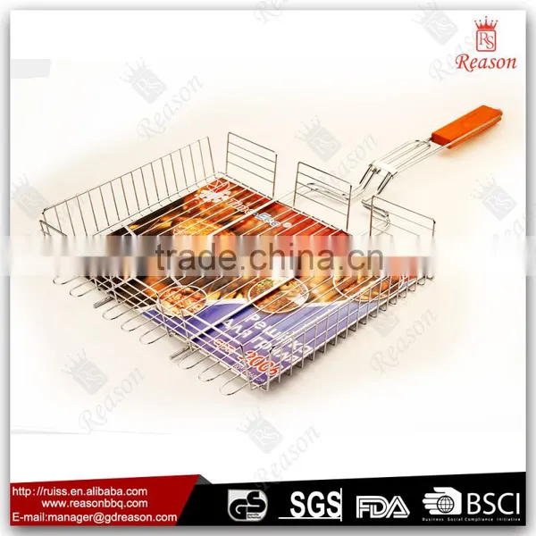 Stainless steel bbq grill basket