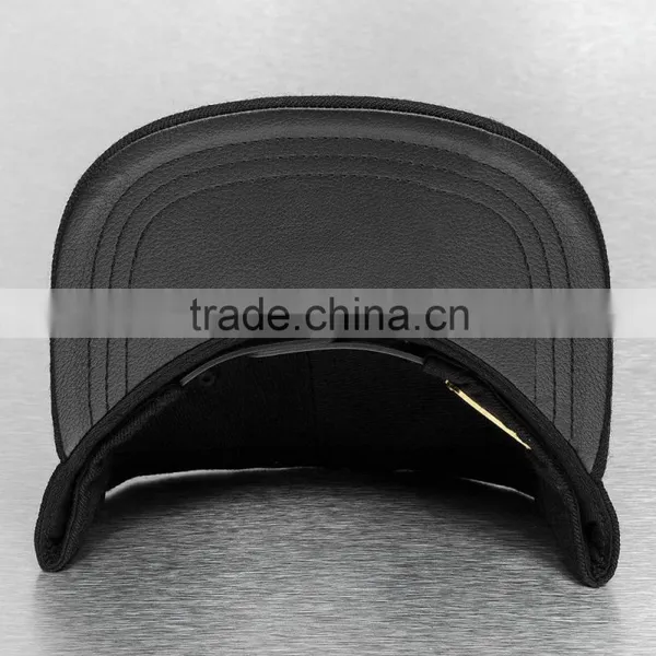Fleece Hat Pattern Fleece Snapback Hat Making Whole Black photo-2