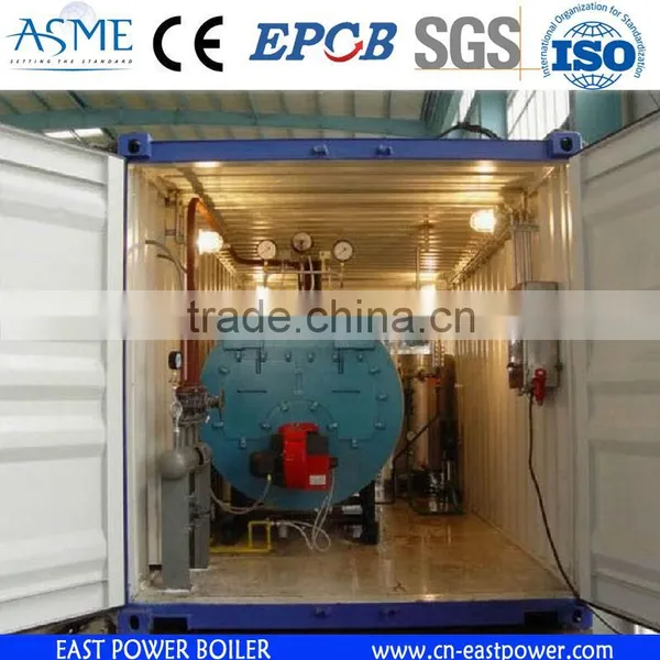China Skid-mounted Installed Movable Oil Gas Container Boiler photo-2