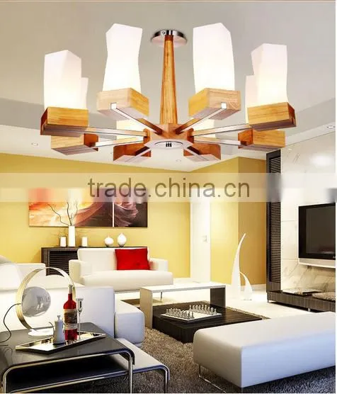 Auditorium& Meeting Room Modern Wooden Hanging Light Pendant Lamp