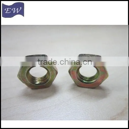 Hex Thin Nuts Steel M10X1,yellow Zinc Plate photo-3
