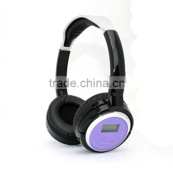 Hot New Products for 2014 Wireless Headphones Support tf Card With FM Radio Free Samples photo-2