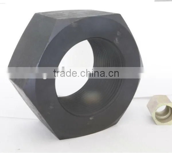 A194 2h Hex Heavy Nuts Oxid Black 45# Carbon Steel