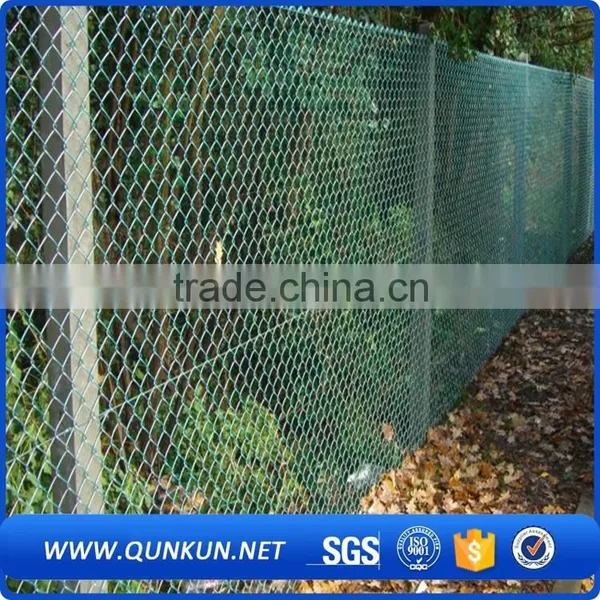 Used Chain Link Fence Post /vinyl Coated Chain Link Fence Specifications Qunkun photo-6