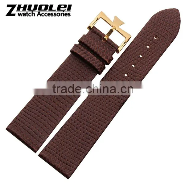 18|20mm High Quality Leather Strap Watch Band With Stainless Steel Buckle Wholesale 3PCS photo-3