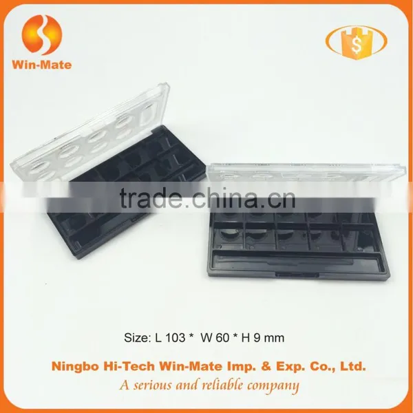 Beauty Makeup Eyeshadow Palette Empty Black Eyeshadow Case photo-3
