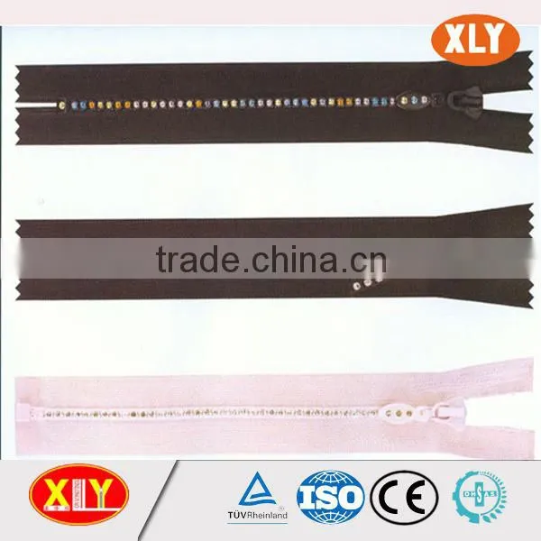 China XLY Zipper #10 Close End Fancy Style Diamond Zipper photo-6