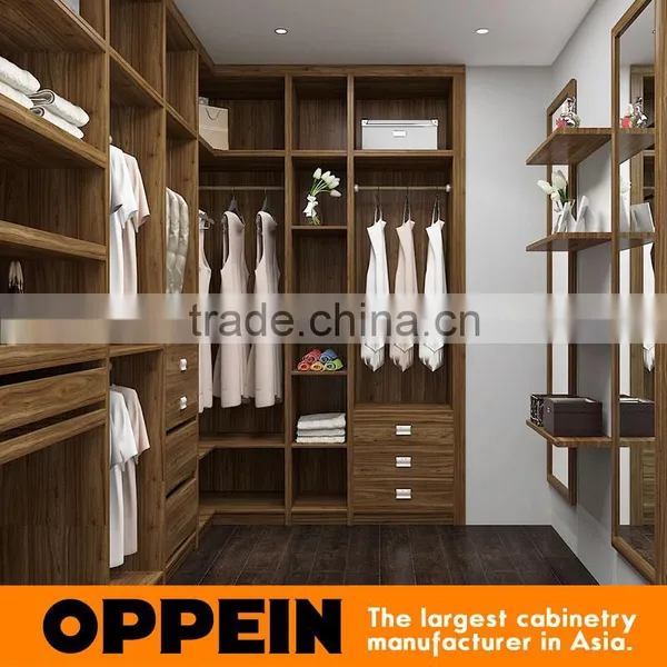 2016 New Design Oppein Melamine Material Modern Bedroom Wardrobe photo-2