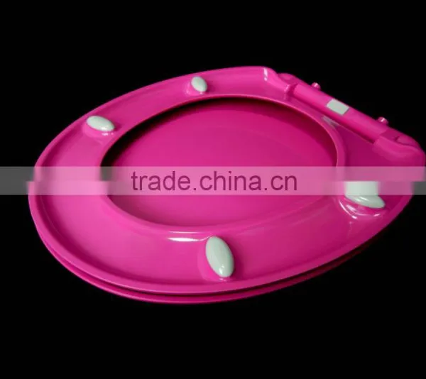 Custom Glitter Family Colored Round Soft Urea Toilet Seat photo-5