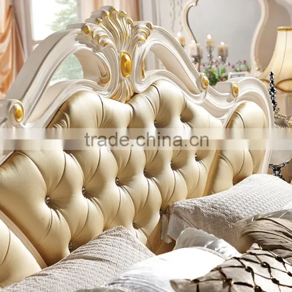 Bedroom Almirah Wood Bed French Provincial Furniture photo-5