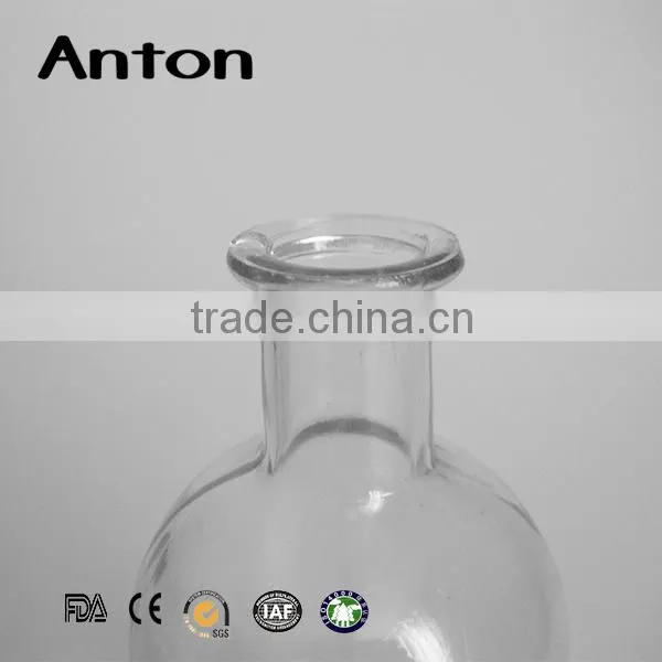 250ml Round Transparent Aroma Glass Bottle or Diffuser Bottle With Lid photo-2