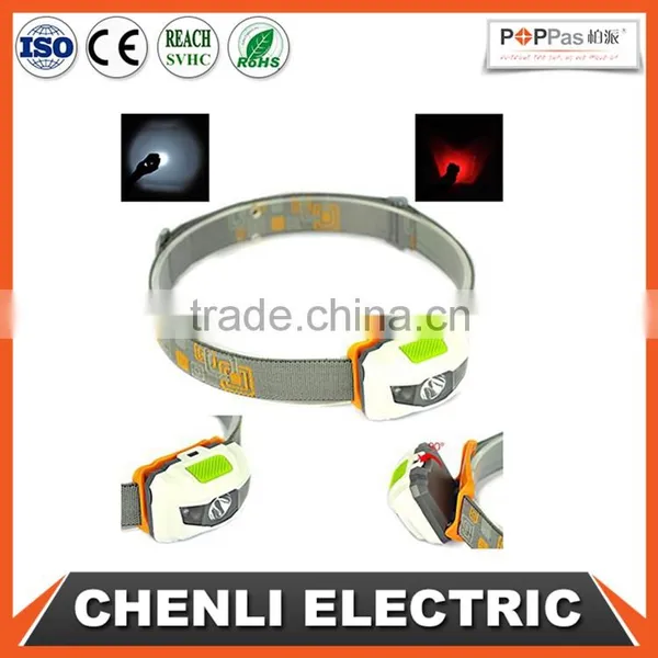 Poppas T16 2+1 Red Smd Led 3AAA Battery Operated Waterproof Outdoor Camping Running Walking Reading Ultra Bright Headlamp photo-3