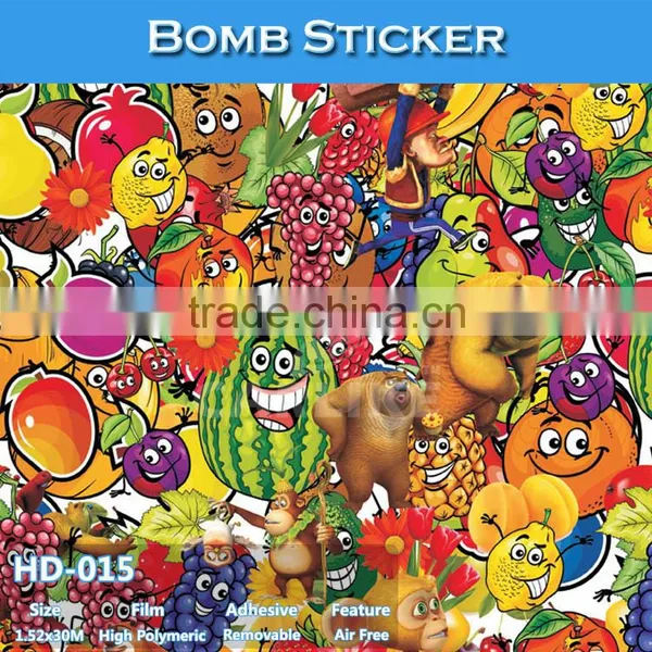 HD-010 Bubble Free Car Sticker Bomb Film Type And Body Stickers Use Car Wrapping Film photo-6