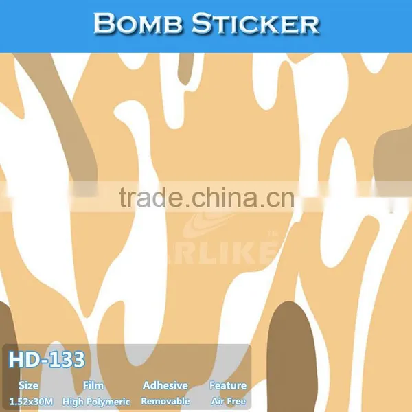 HD-132 Best Selling Do Not Damage Paint Sticker Bomb Car Wrap Vinyl photo-2