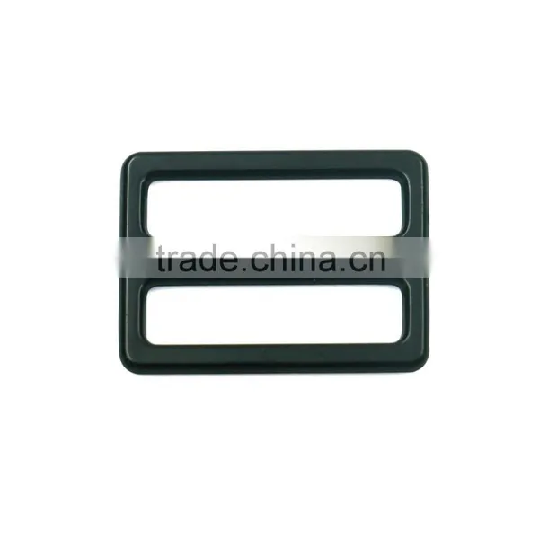 Eco-friendly Zinc Alloy Black Small Strap Buckle Sliders for Belt