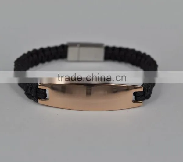 2016 Fashion Magnetic Cow Leather Stainless Steel Bracelet photo-2