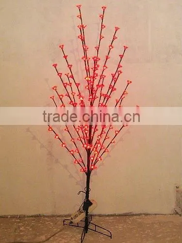 red lighted wire tree