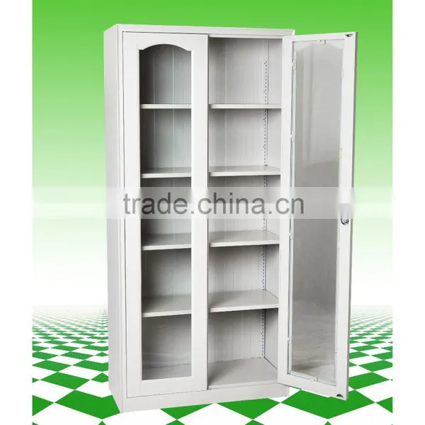 School Lab Equipment Stainless Steel Glass Door Laboratory Cabinet photo-2