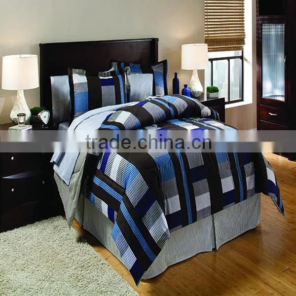 100% Polyester 8pcs Yarn Dyed Comforter Set photo-6