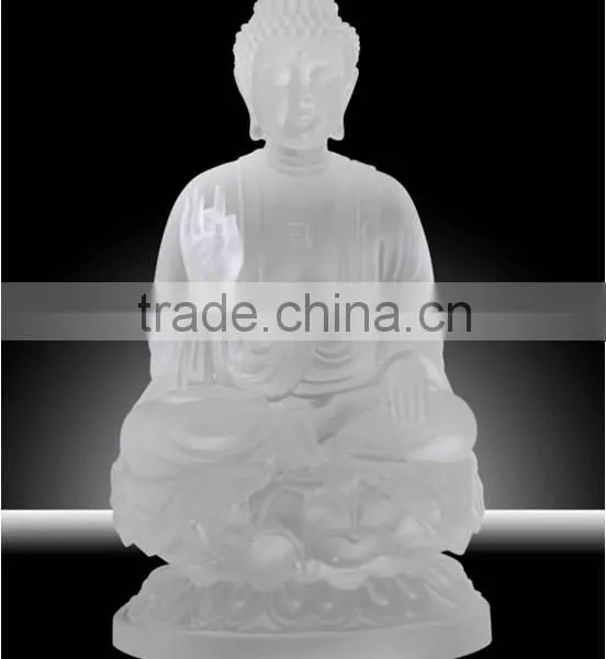 Glory Shine Buddha Transparent Coloured Glaze Blessing Crafts photo-3