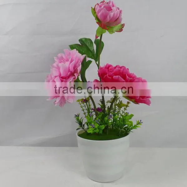 Factory Direct Sale Artificial Wedding Decoration Chinese Rose Flower for Table Certerpieces photo-4