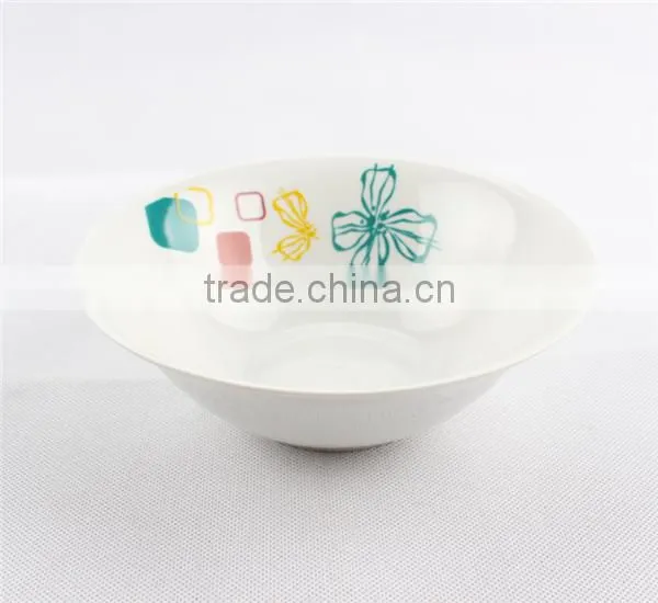 Super White Ceramic Square Soup Bowl Porcelain Square Serving Bowl photo-3