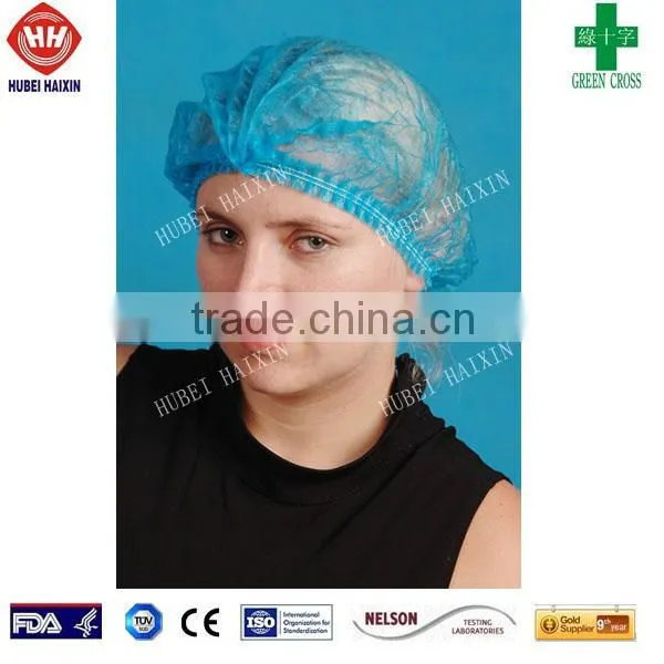 Disposable Non Woven Hair Nets Colorful, Crimps Cap, Bouffant Cap photo-2