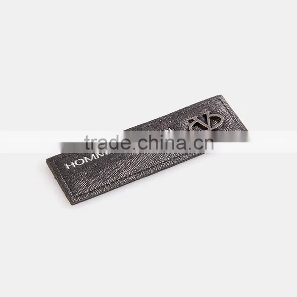 Mini Jeans Leather Patch With Customized Logo Private Brand Leather Patches photo-2