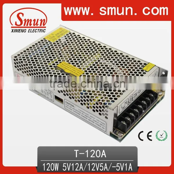 120W 5V 12V -5V Triple Switching LED Power Supply T-120A