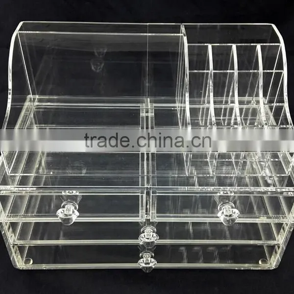 Acrylic Cosmetic Mac Makeup Organizer Display for Promotioal Countertop