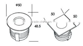3W Low Price 2 Years Warranty LED Underground Lamp photo-2