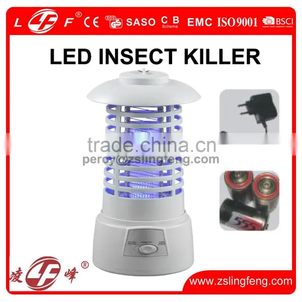 Battery LED Insect Killer Led Mosquito Killer Electric Mosquito Killer With 12V Adapter